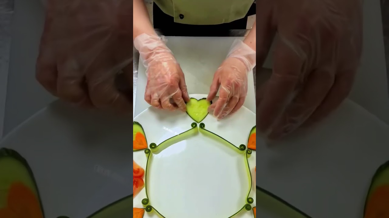 Creative Culinary Art: Elevating Dishes with Simple Vegetable Garnish#culinaryart