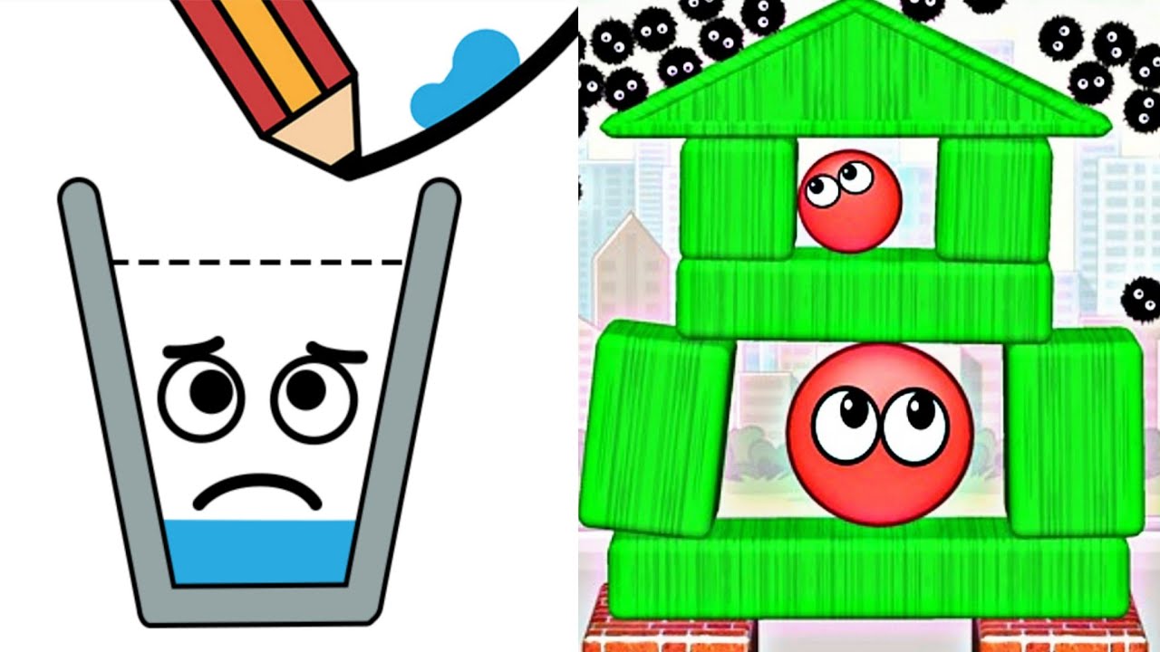 Happy Glass Puzzle VS Hide Ball Brain Teaser Logic Puzzle Merge!