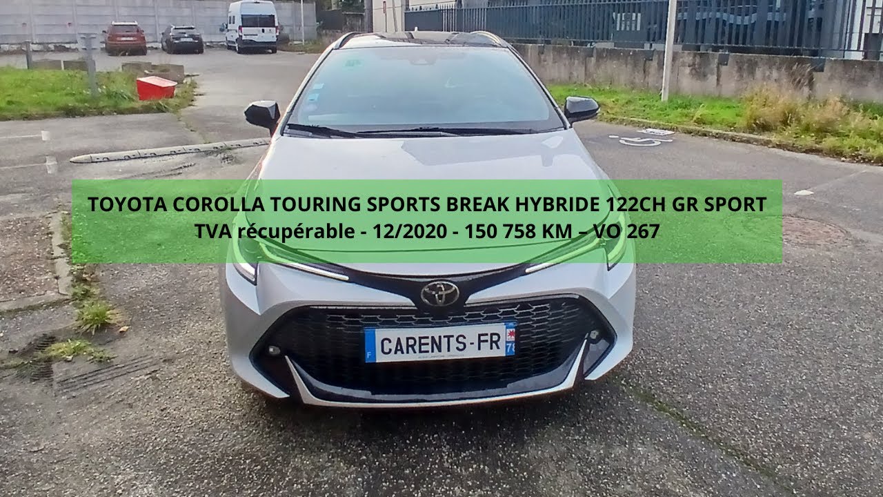 TOYOTA COROLLA TOURING SPORTS BREAK HYBRIDE 122CH GR SPORTTVA récupérable - 12/2020 - 150 758 KM