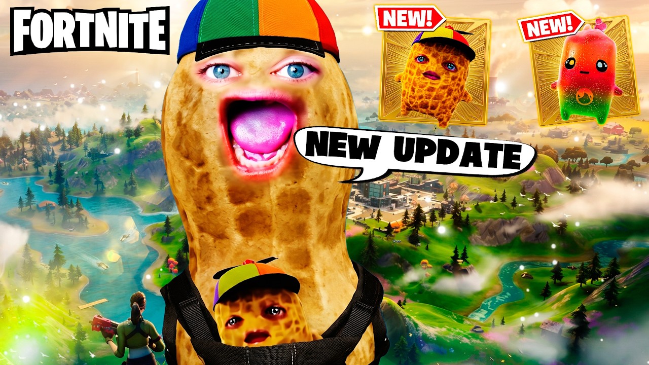 PEANUT Впервые играю в НОВОЕ ОБНОВЛЕНИЕ (безумие) | Fortnite
