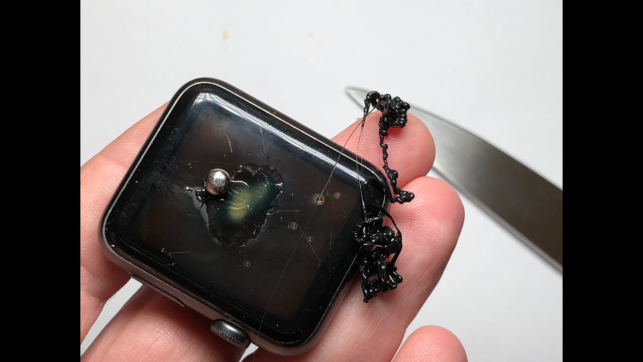Apple Watch Series screen scratch test, scratches, damage test