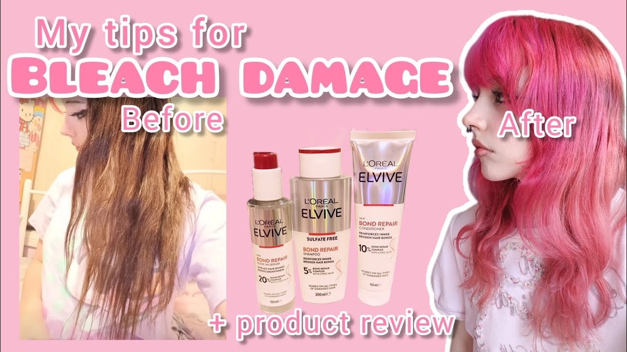 Extreme Bleach Damage recovery Tips + L'Oreal Elvive bond repair review