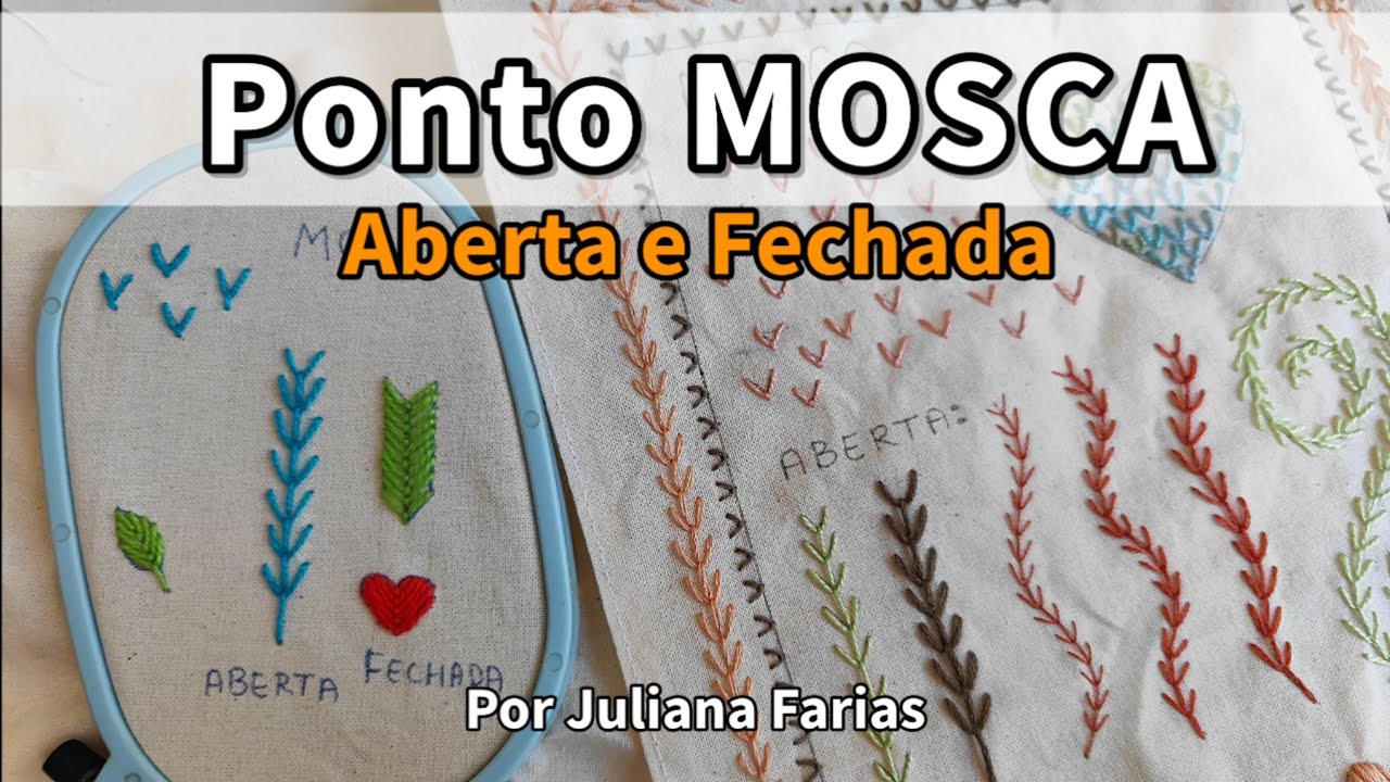 Como bordar Ponto MOSCA