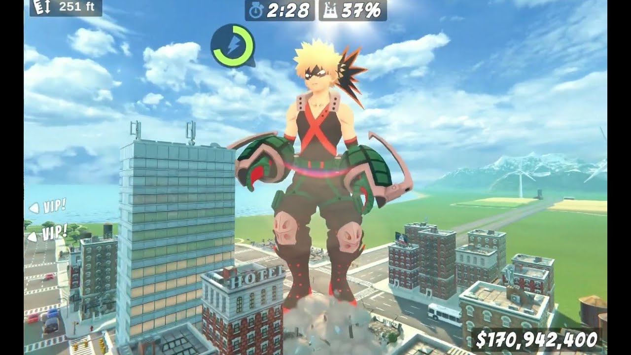 Giant Katsuki Bakugo City Rampage ~ Pawperty Damage 2026