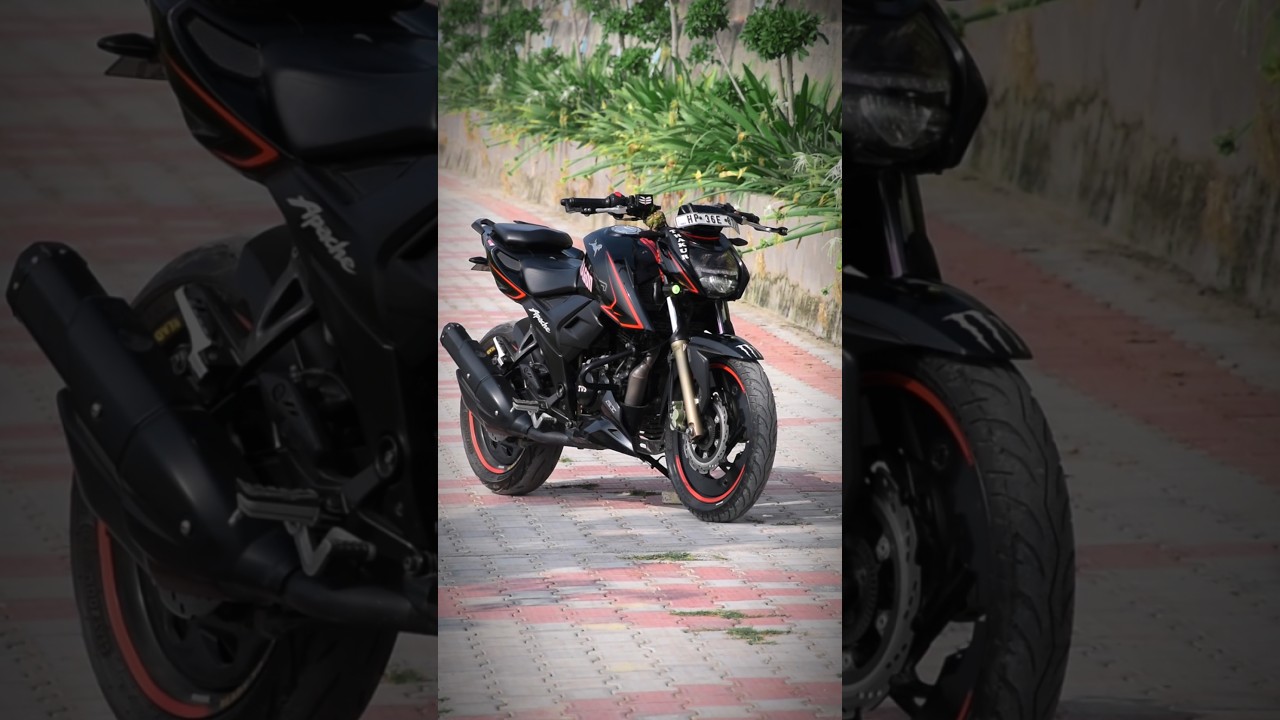 MODIFIED APACHE RTR 200 4V 💀 Full video on my YouTube channel #shorts #modified #apache