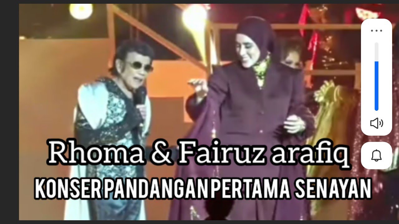 Rhoma dan Fairuz arafiq Konser pandangan pertama senayan#rhomairama #forsa 