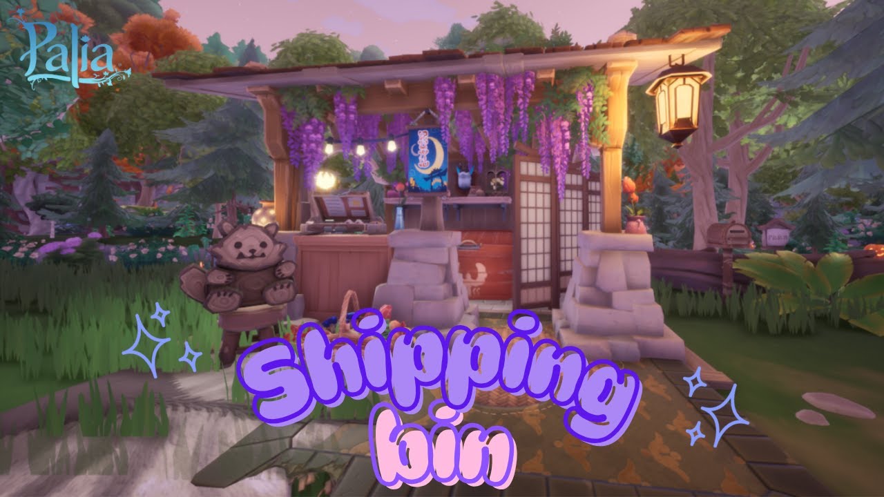 Palia Tutorial - How to Build a Creative Floral/Woodsy Shipping Bin