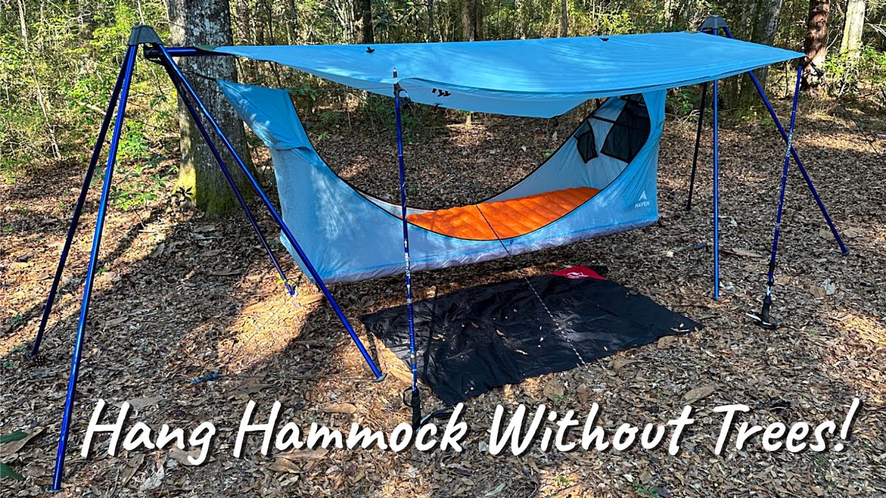 How to Use Haven Tent Without Trees // ENO Nomad Hammock Stand