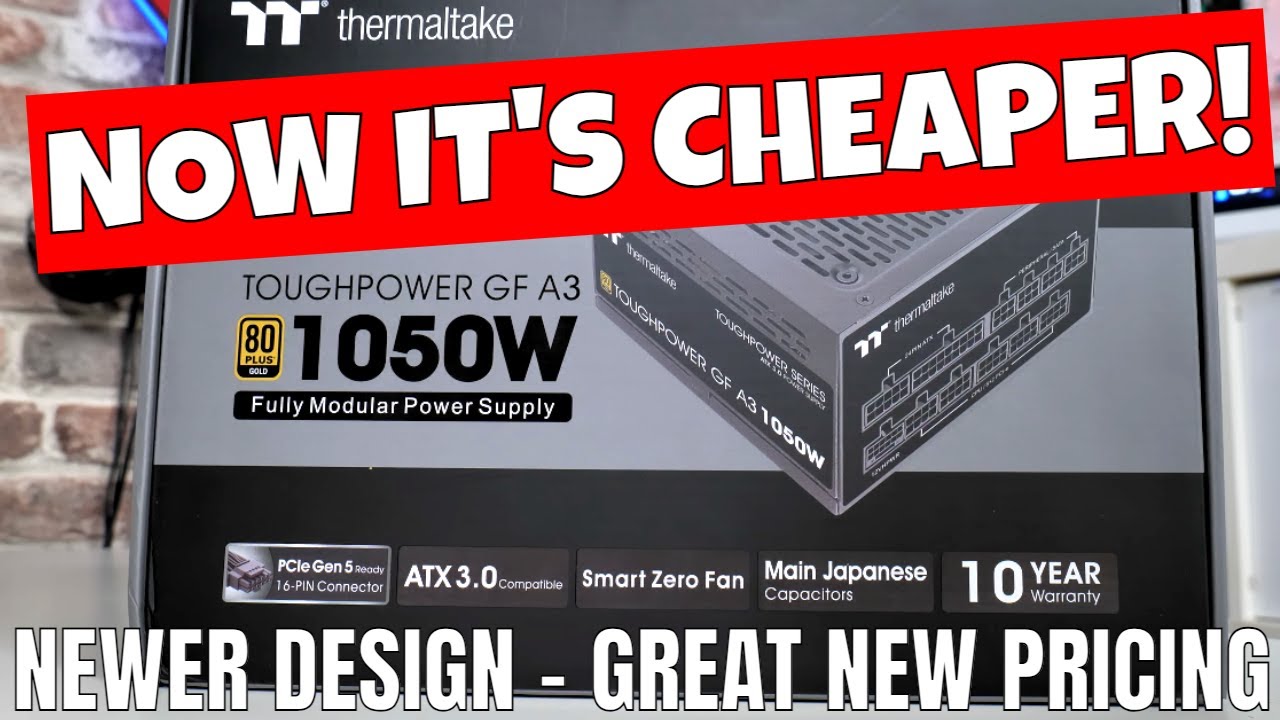 Thermaltake Toughpower GFA3 GF A3 1050 Вт PCIe GEN5 ATX3.0 БП НОВЫЙ, более низкие цены, версия CE...