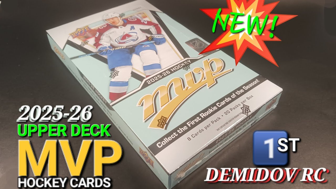 THE NEW YEAR IS HERE! 💫 2025-26 UPPER DECK MVP HOCKEY HOBBY BOX BREAK LOOKING 👀 FOR IVAN DEMIDOV RC