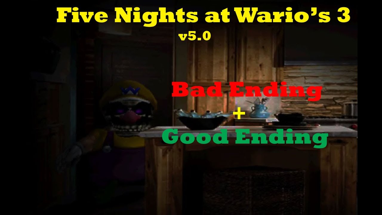 Five Nights at Wario's 3 (v5.0) | Both Endings