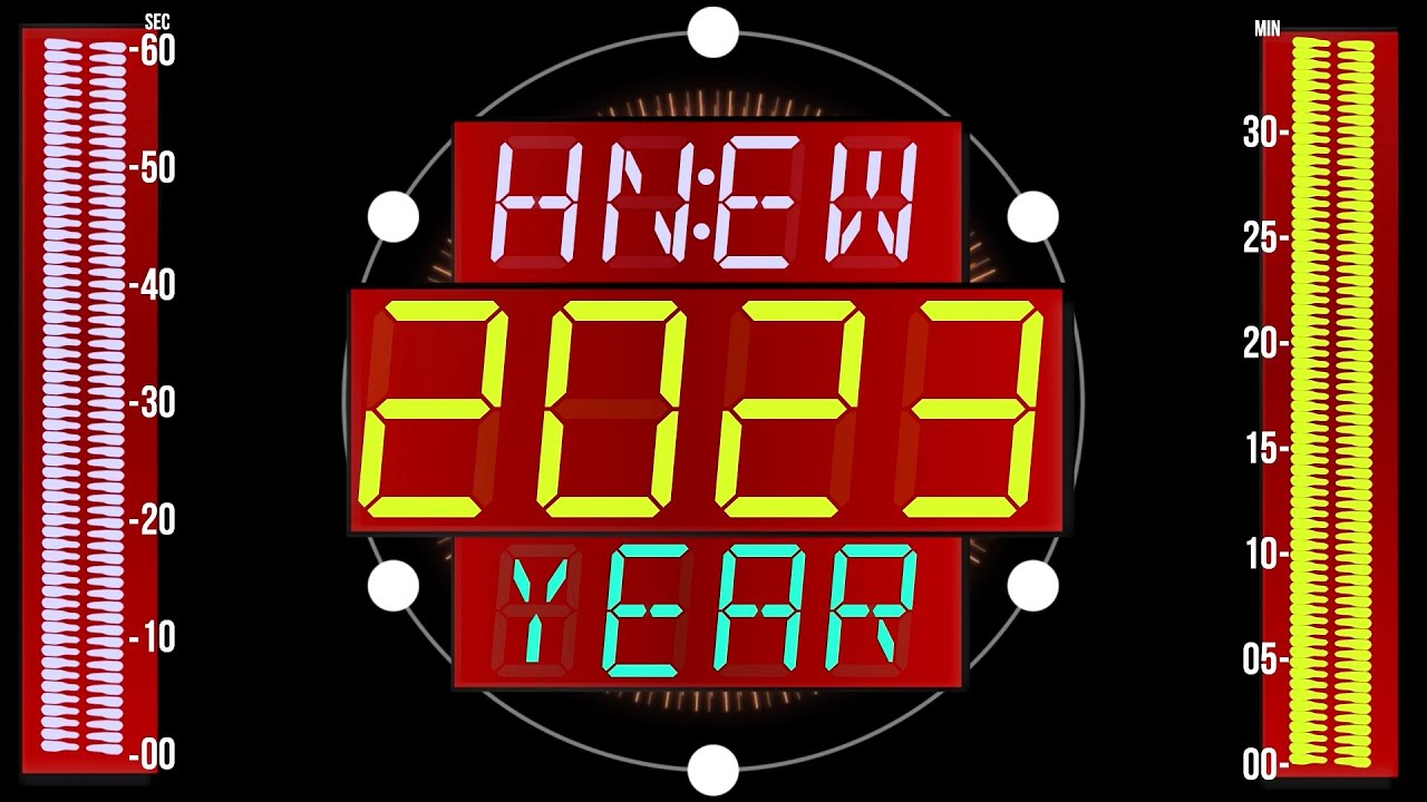 BCG 2,023 Seconds Stopwatch and Countdown (New Year 2023 Clock LED) Remix Space Cadet Meteor Storm
