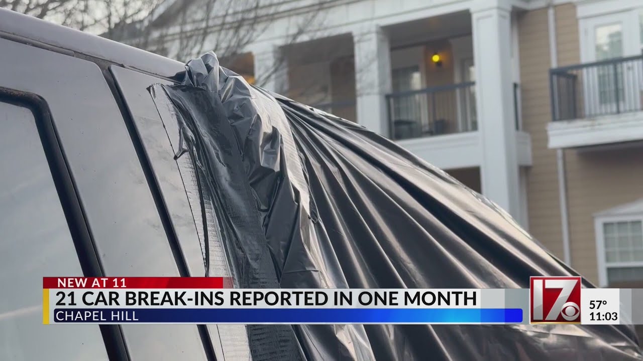 21 car break-ins reported in one month in Chapel Hill