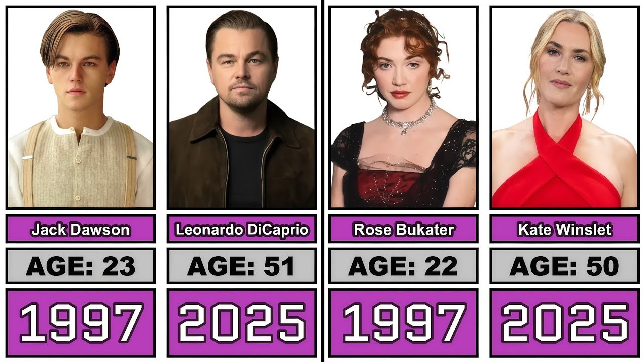 Titanic (1997) Cast Then and Now
