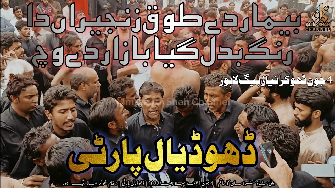 New Noha | Dhudial Party | Rang Badal Gaya Bazar De Wich Beemar |  4 June 2022 | Thokar Niaz Baigh |