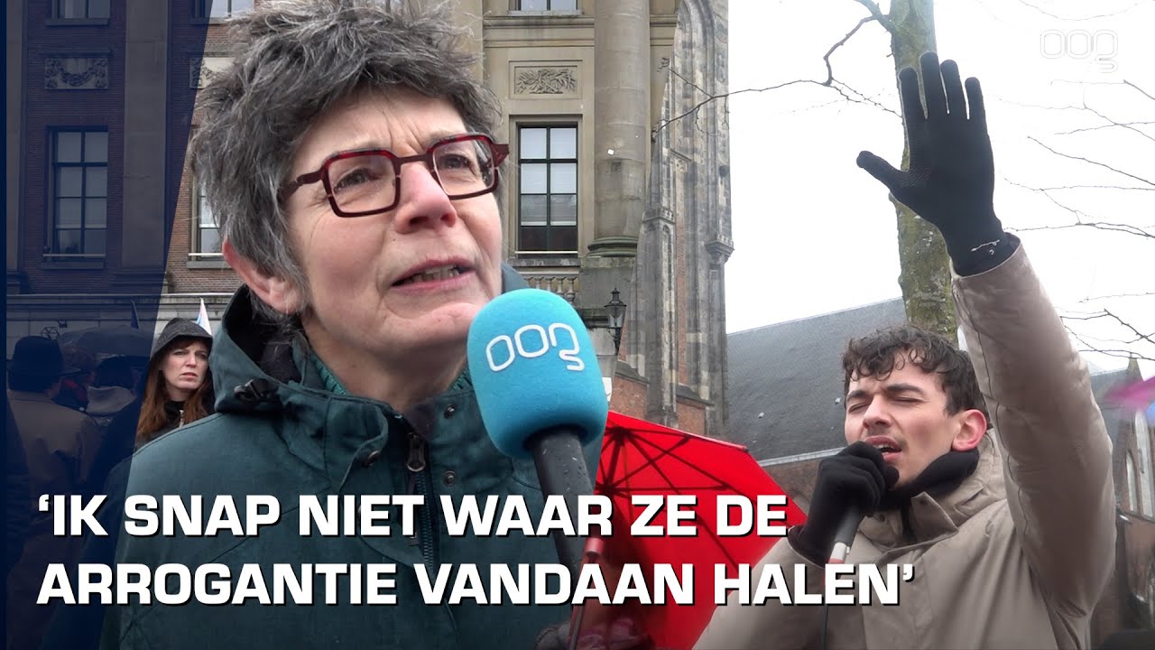 Demonstratie op Grote Markt tegen Frontrunners Ministries