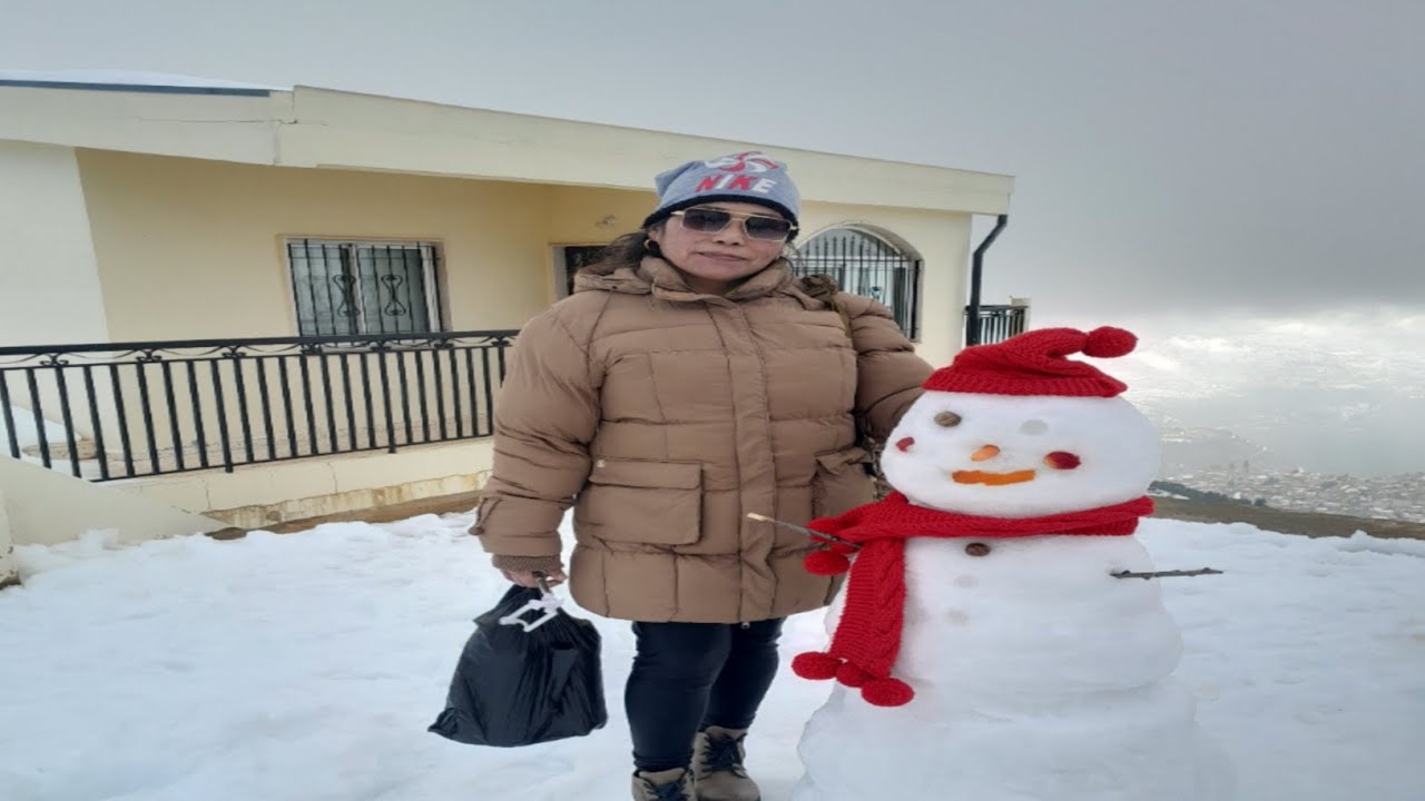 SNOW IN LEBANON  CEDARS OF BSHARRI