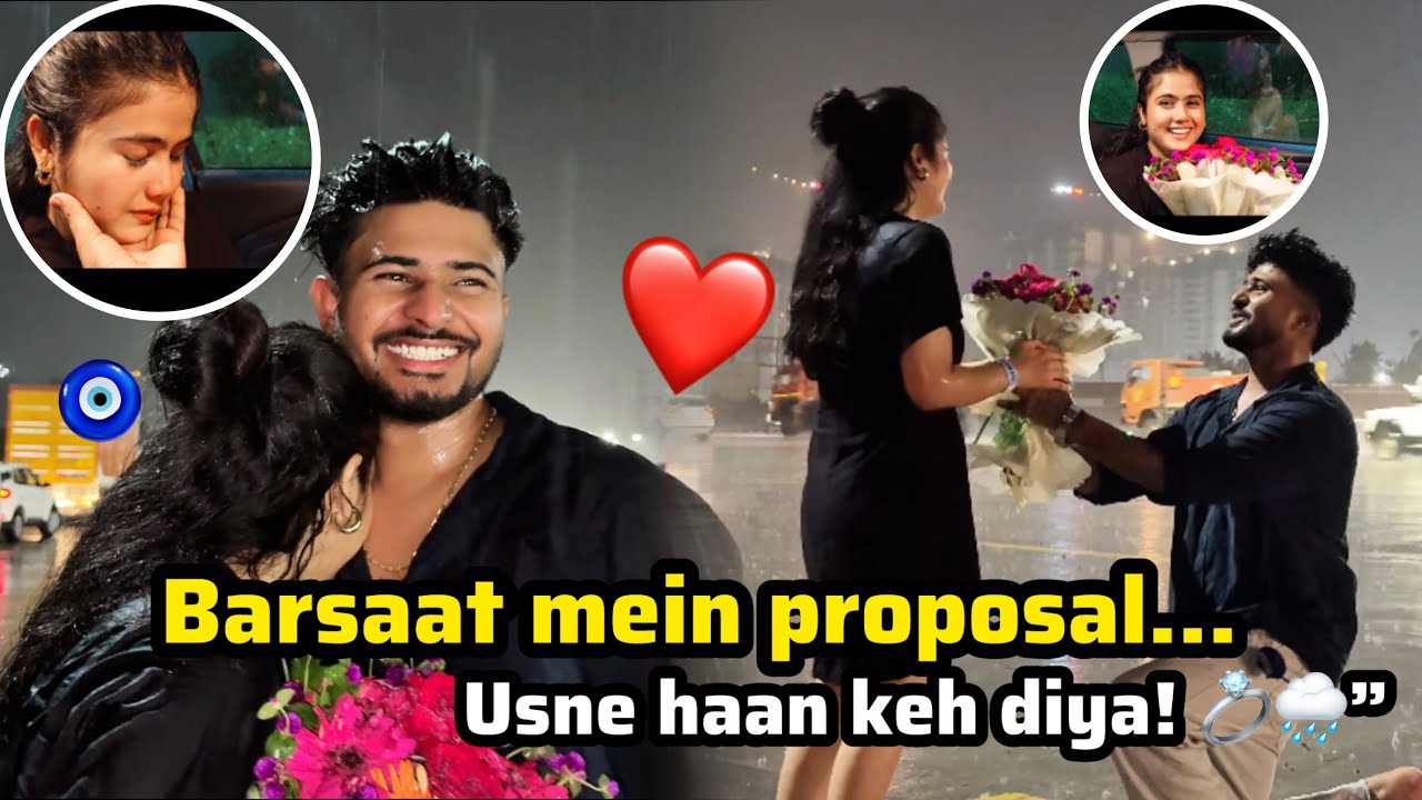 Finally, maine stargirl ko propose kar diya ❤️😭| Emotional Rainy Proposal 💍
