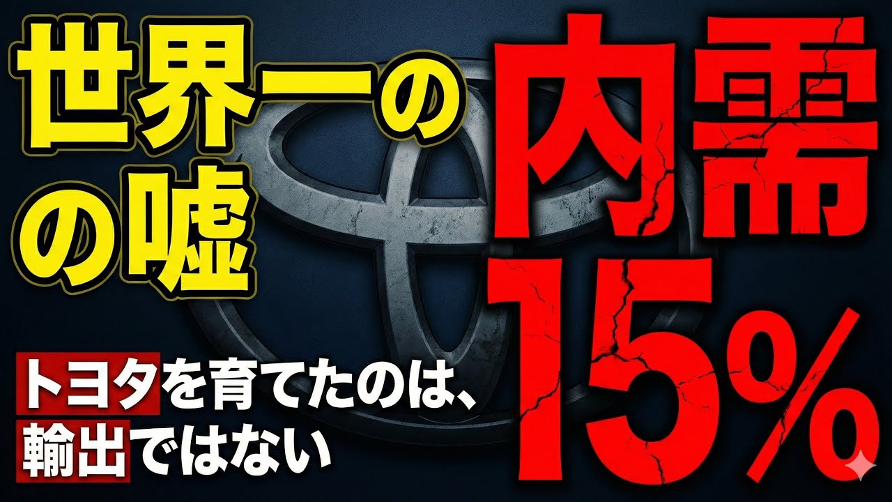 トヨタの内需が15%まで激減。世界一の企業が日本を「見捨てた」のではなく「支えられなくなった」本当の理由　 