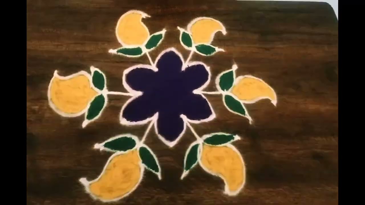 Ugadi special Mango 🥭 Rangolis🌷 ugadi festival muggulu 🌷#design #muggulu #viral #youtubevideo 