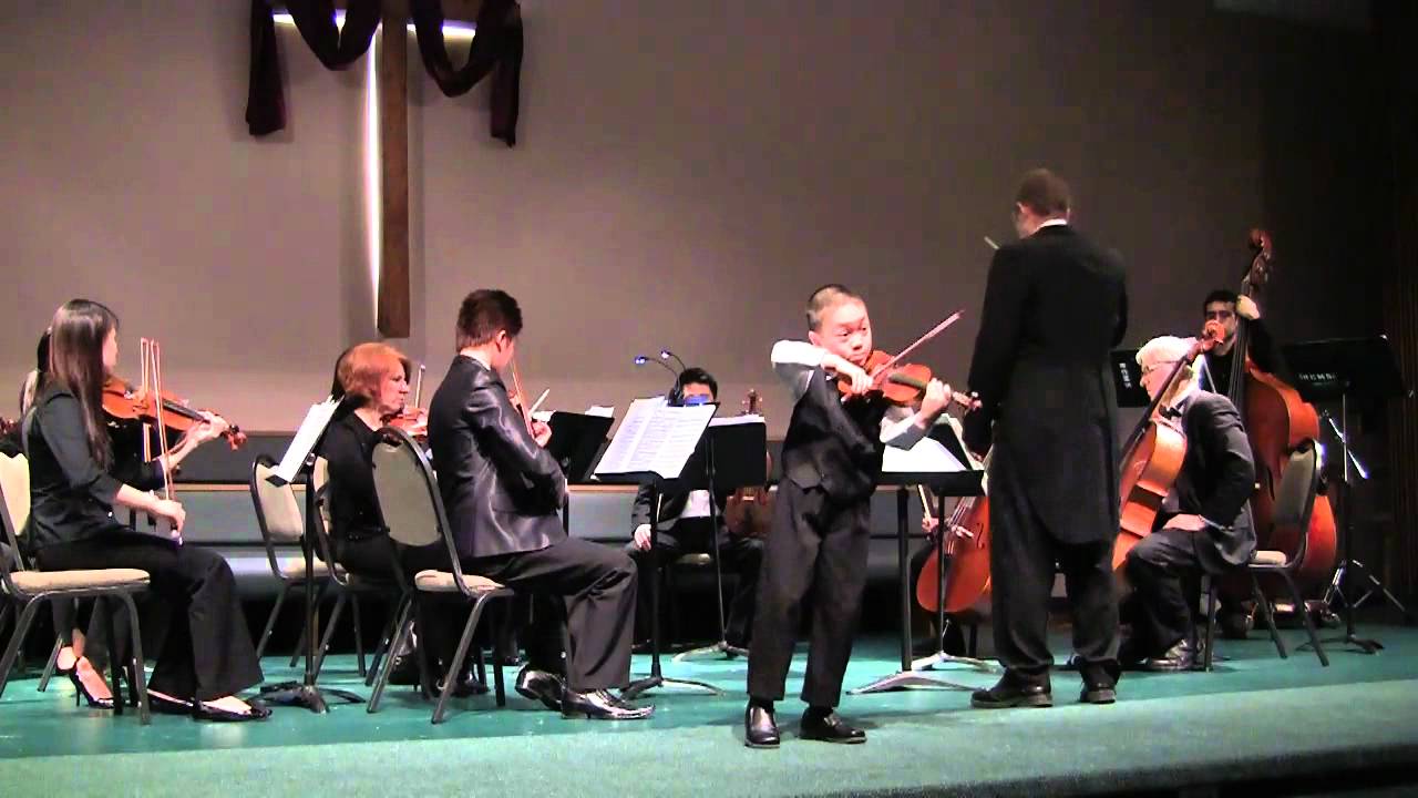 Violin Prodigy Spencer Tsai, age 7, - Mozart 