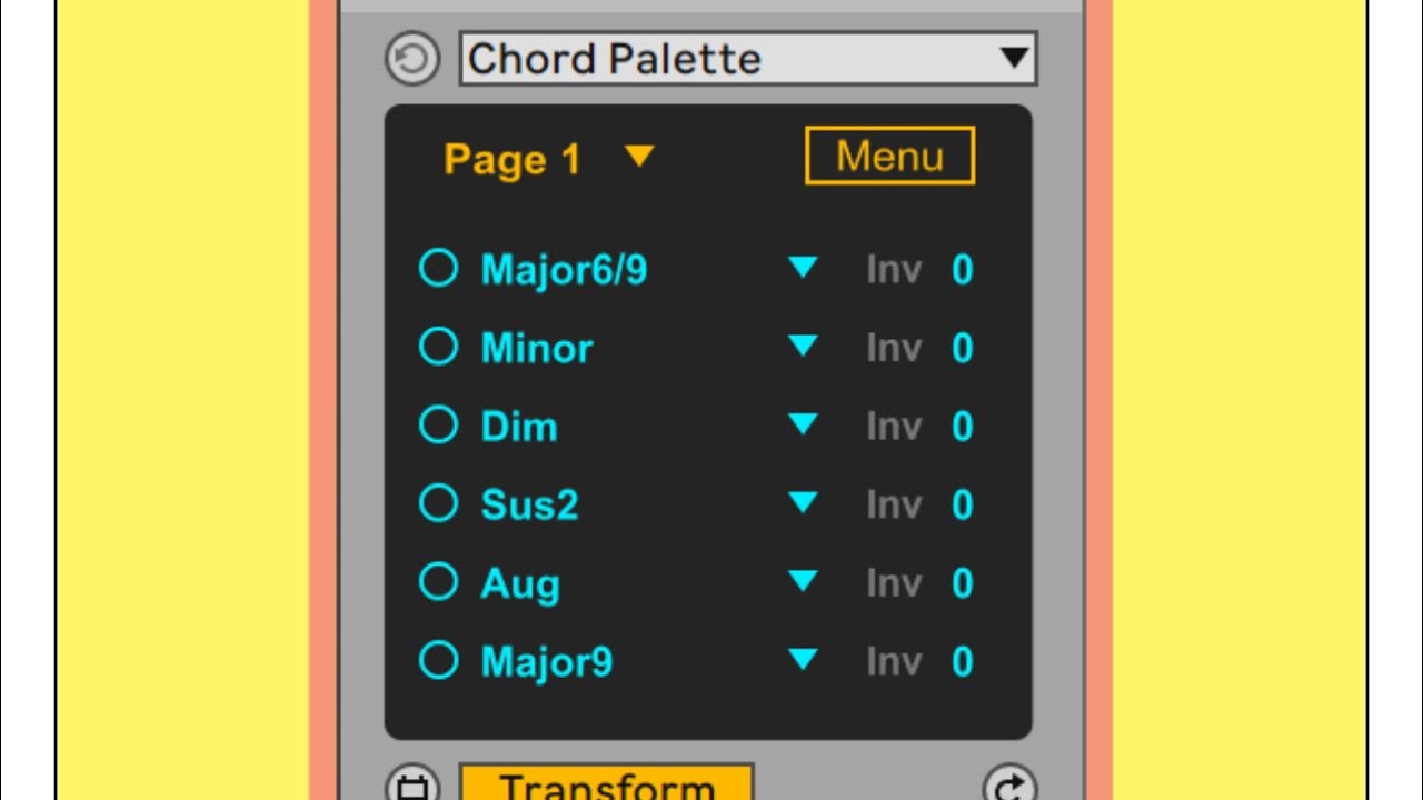 Chord Palette - Max for Live Piano Roll Tool 🔥