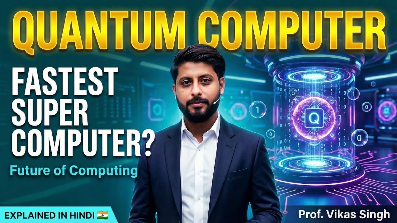 Quantum Computers Explained In Hindi | Fastest Super Computer In The World | Future Of Computing