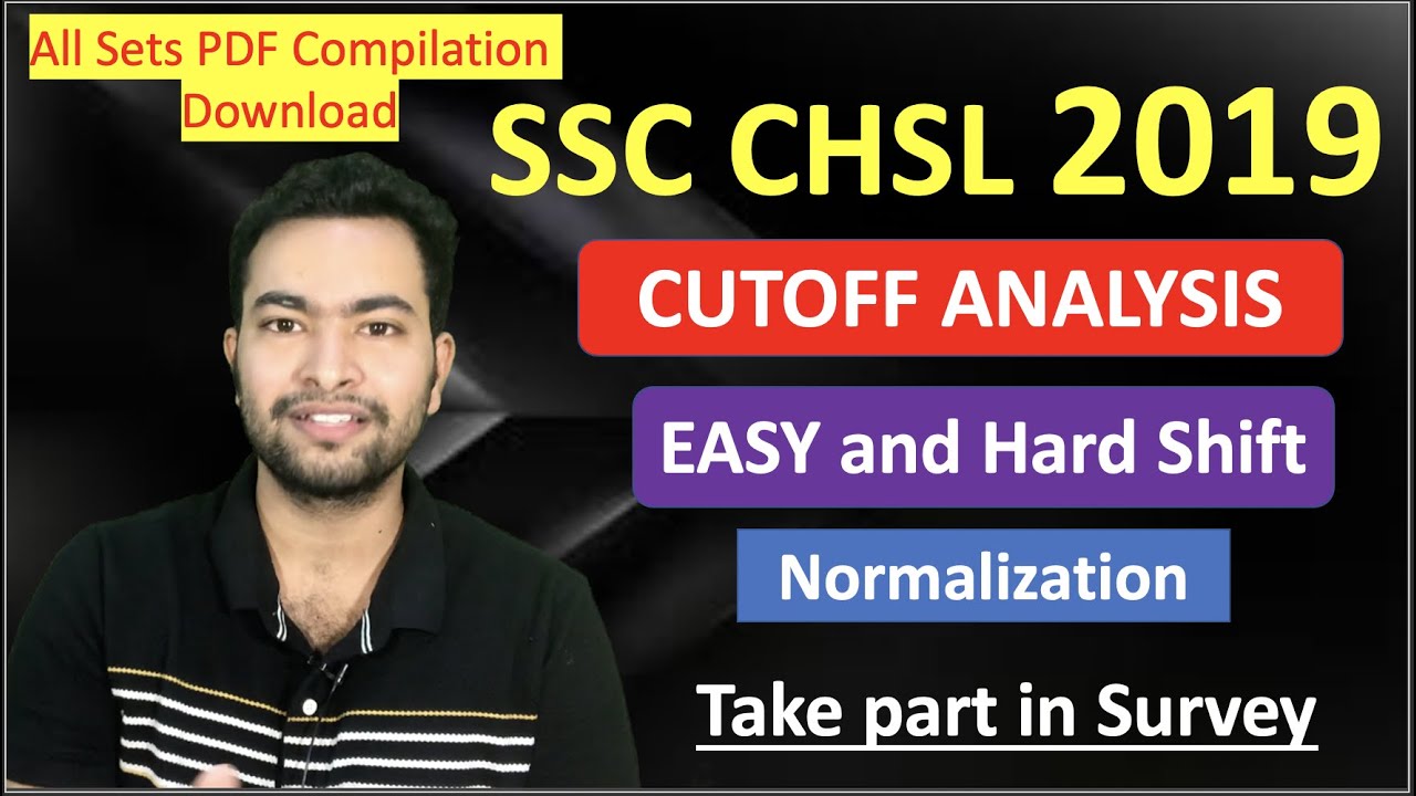 SSC CHSL 2019 Tier 1 Cutoff Analysis| Normalisation| All Sets Compilaiton pdf