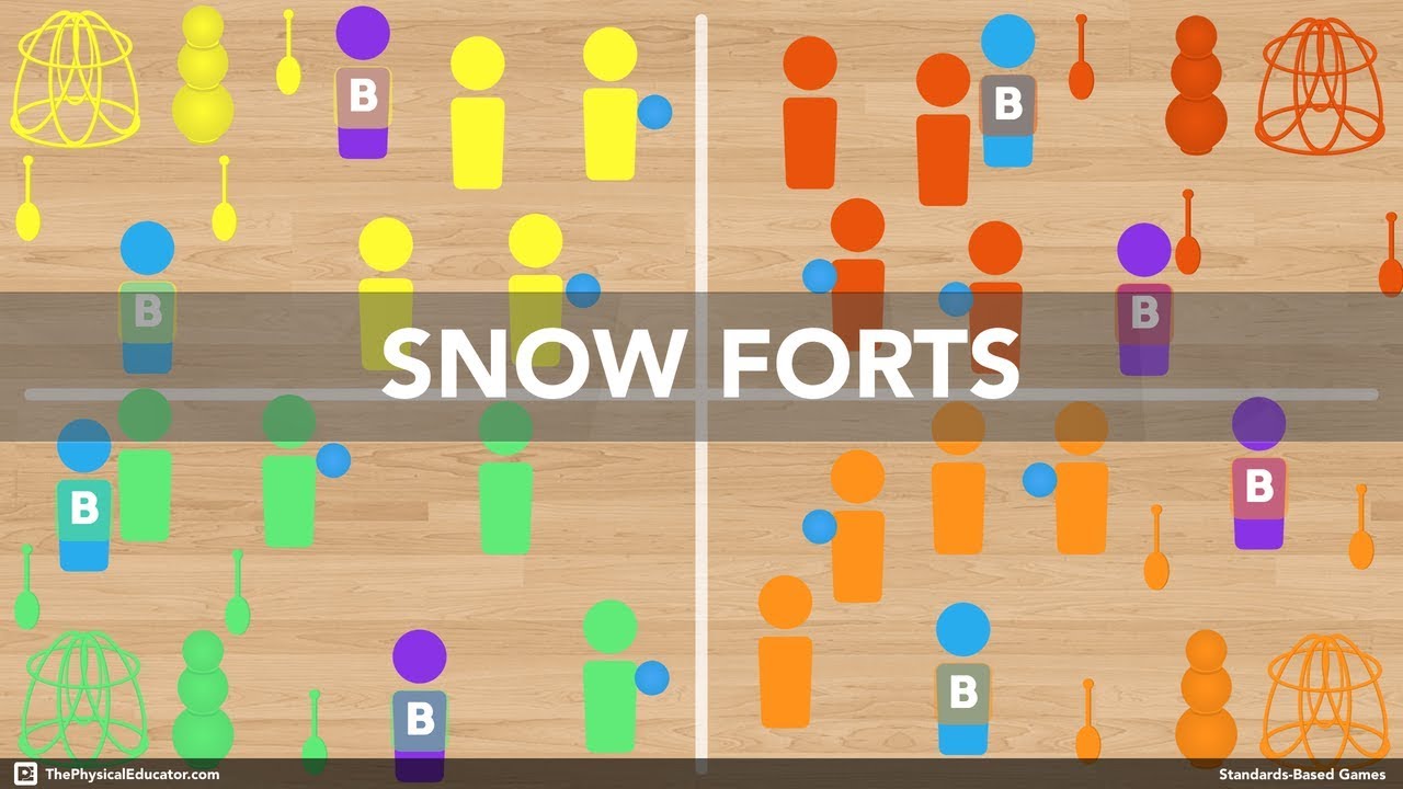 Snow Forts - Physical Education Game (FMS/Holiday)