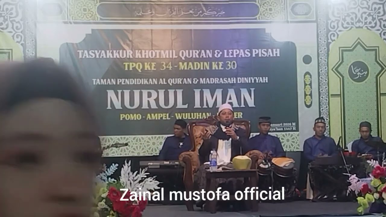 NADA DAN DAKWAH USTADZ ZAINAL MUSTHOFA TASYAKURAN TPQ NURUL IMAN POMO AMPEL WULUHAN JEMBER
