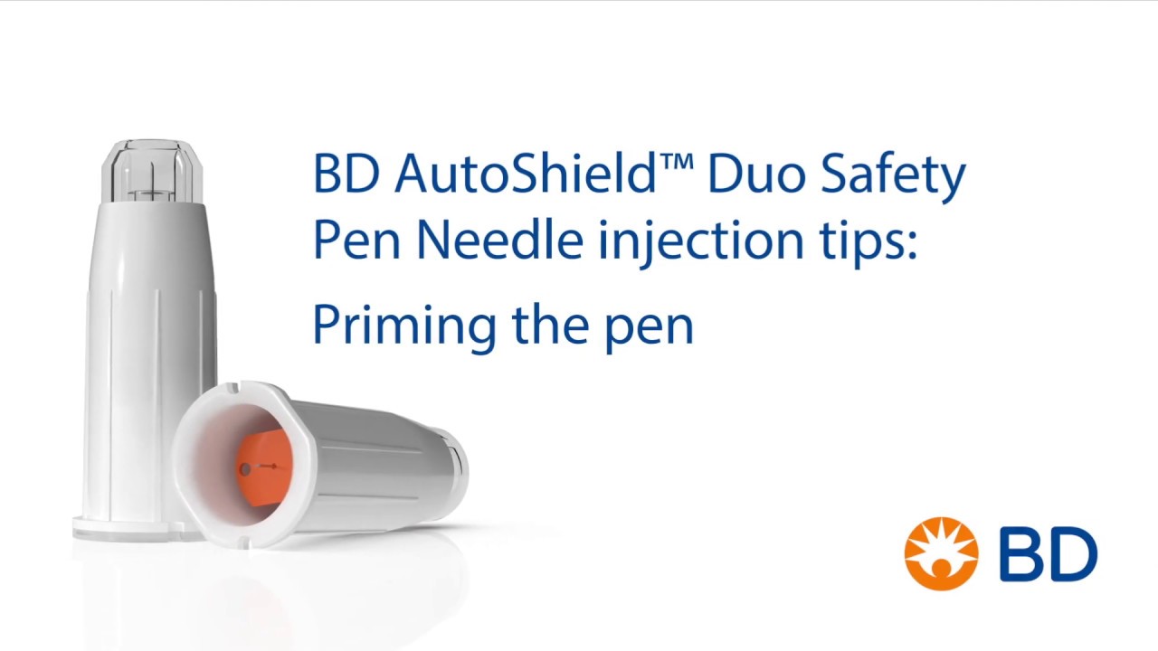 BD AutoShield&trade; Duo Safety Pen Needle Injection Tips: Priming the pen