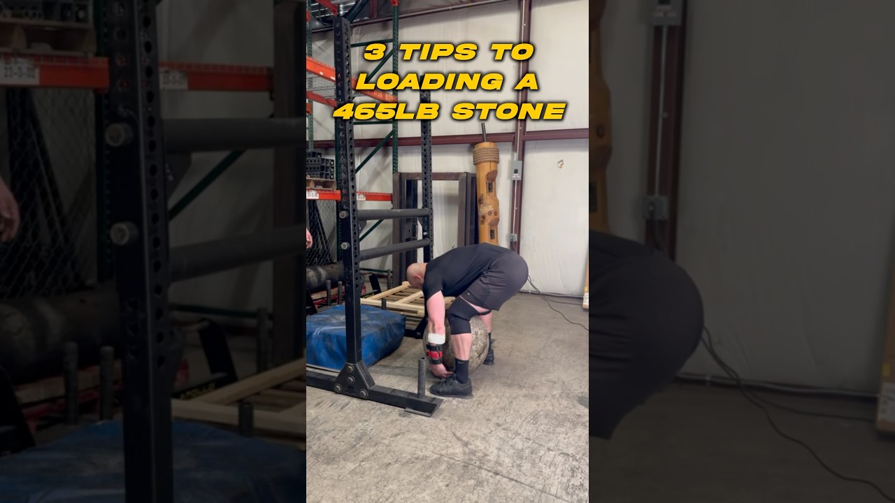 3 tips to loading a 465lb stone #strongman #atlasstones #strongmantips