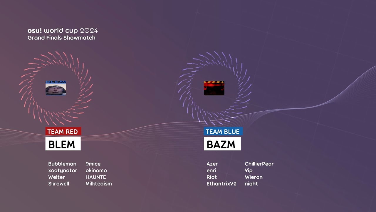 osu! World Cup 2024 | Grand Finals Showmatch | BLEM против BAZM