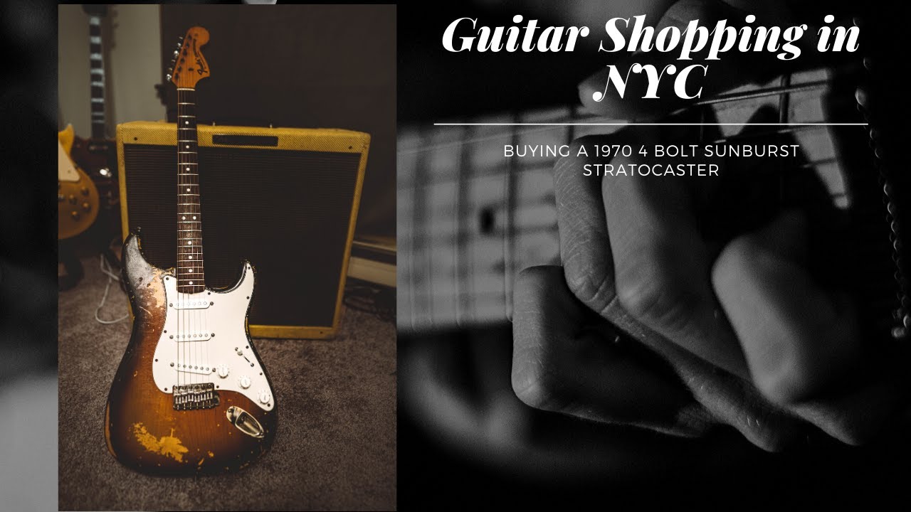 Vintage Guitar Shopping in NYC | 1970 Sunburst Fender Stratocaster