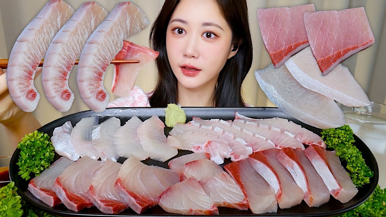 벌써 방어철🤭올 겨울 첫 방어를 먹어보자🐟💕방어회 먹방 Yellowtail Sashimi ブリの刺身 | Mukbang ASMR
