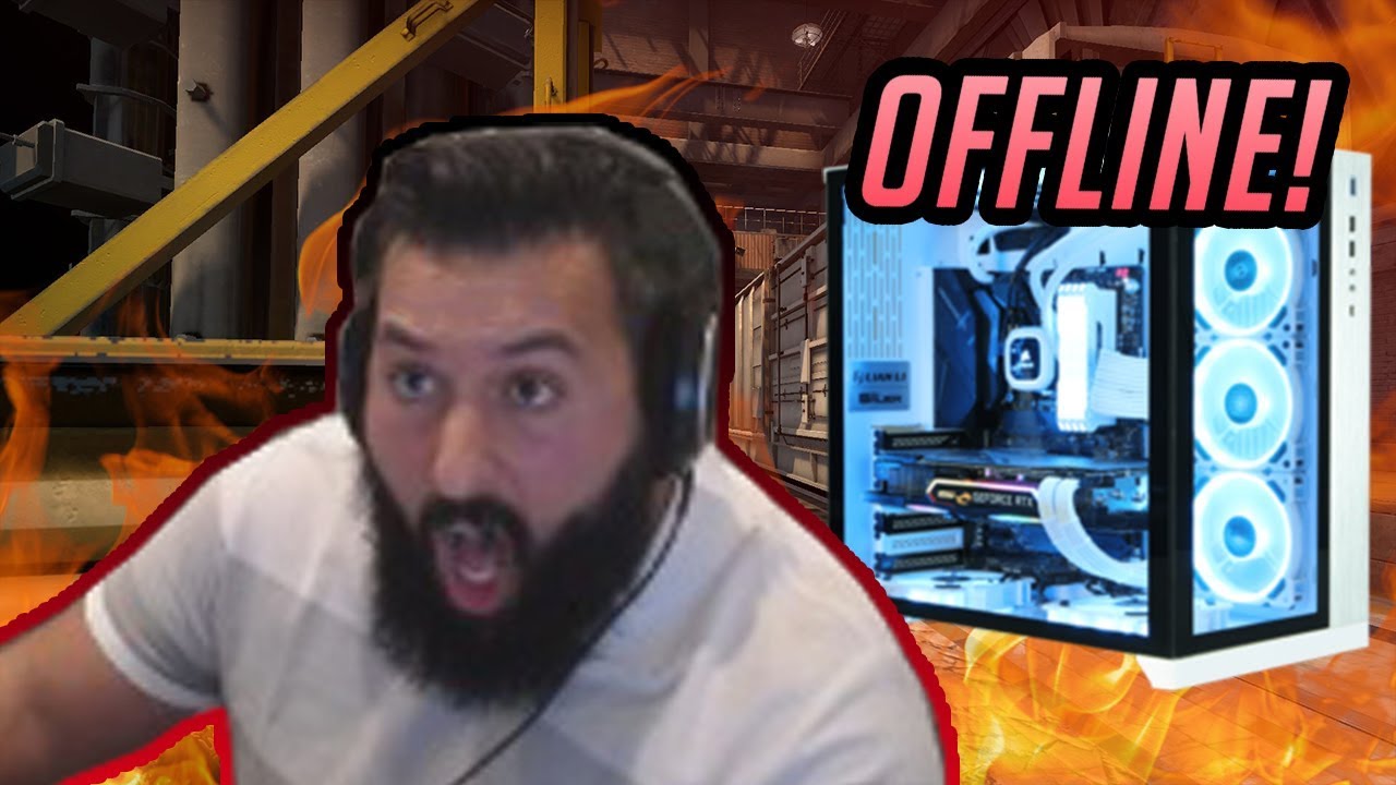 DAUGHTER TURNS PC OFF.. MID MATCH!!! (Feat. Stewie2k + S0m)