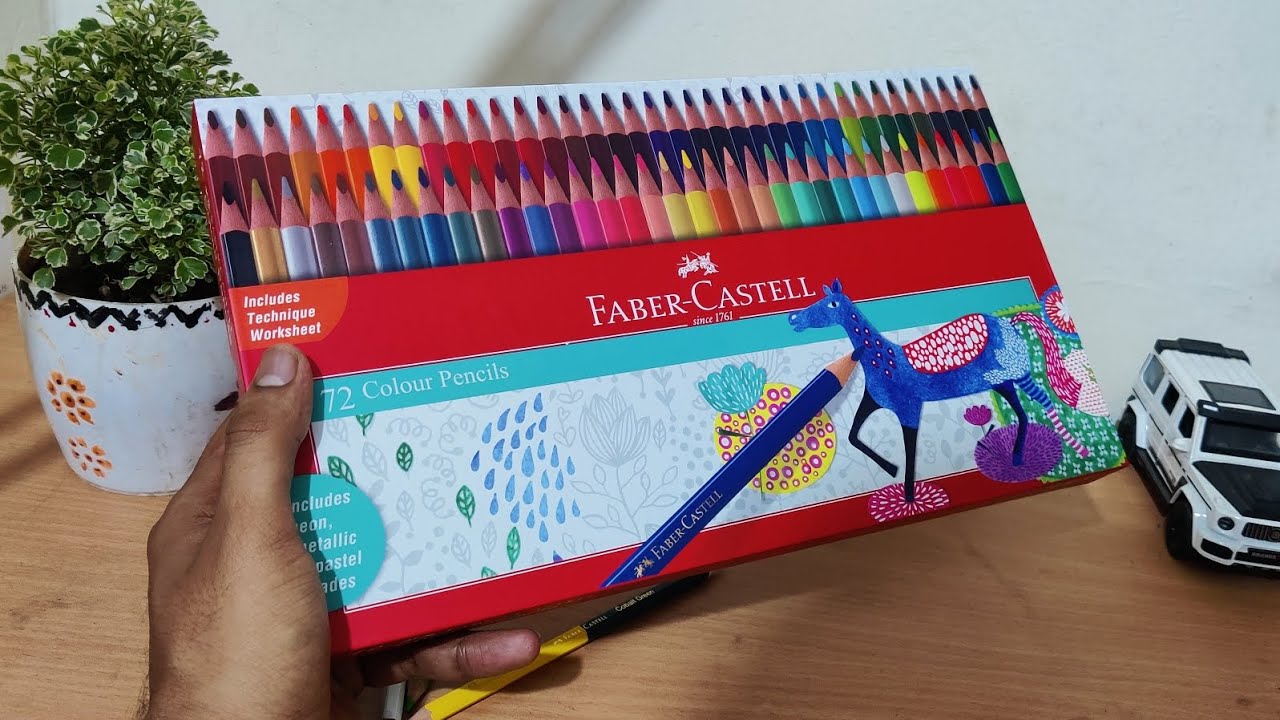 Unboxing Fabercastle 72 Shades Colour Pencil/Review Video
