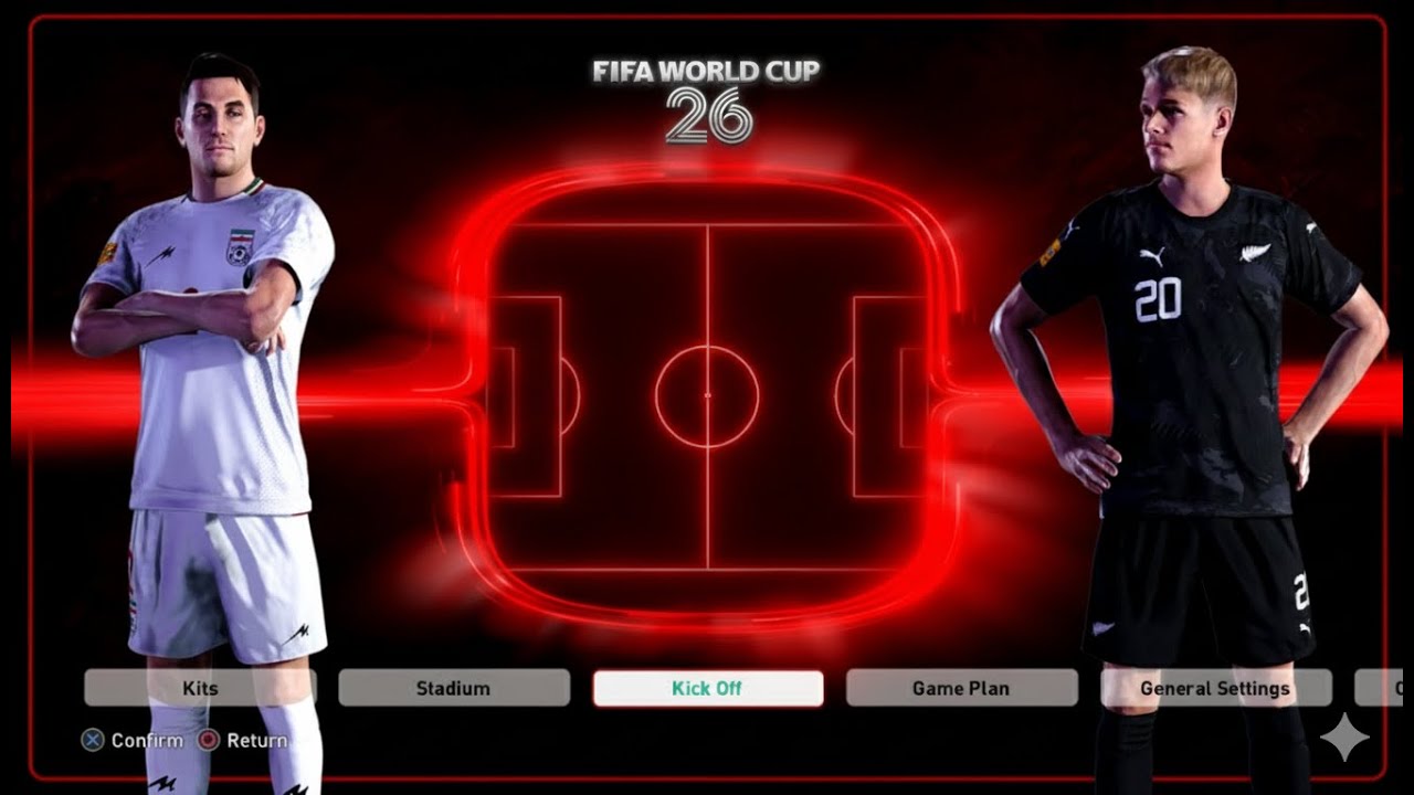 Чемпионат мира по футболу FIFA 2026, группа G | Иран против Новой Зеландии | Симуляция | Футбольн...