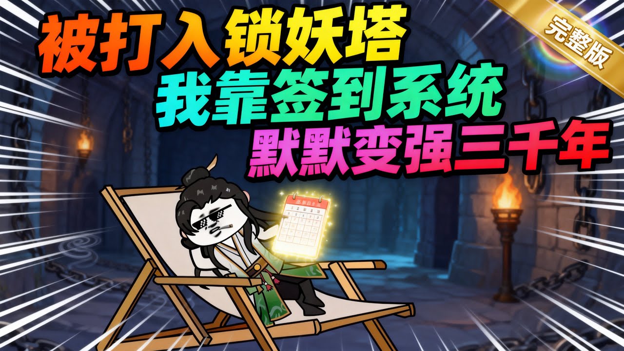 【一口气看完】你穿越成蜀山少宗主，因私闯禁地被废修为打入锁妖塔，本以为此生无望，却靠签到系统绝境翻盘，默默变强三千年。#夜一漫谈 #蜀山签到三千年，出关陆地剑仙