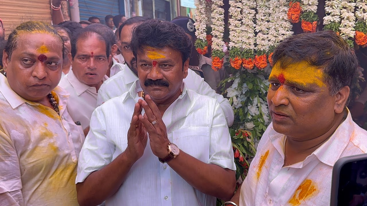 Talasani Srinivas Yadav at  Ujjaini Mahankali Bonalu 2025 | Secundrabad Bonalu 2025 | Bonalu 2025