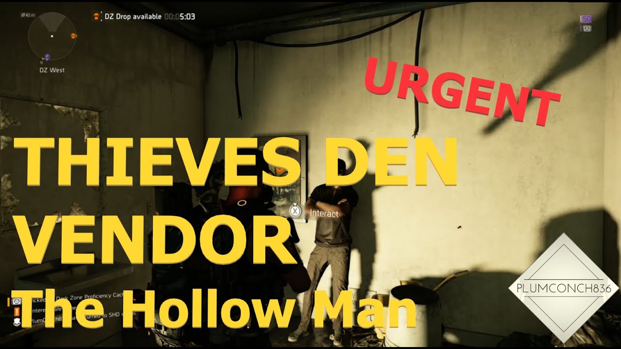 The Division 2 - THIEVES DEN VENDOR - THE HOLLOW MAN - PERFECTLY INSULATED - MUST BUY NAMED ITEM!!