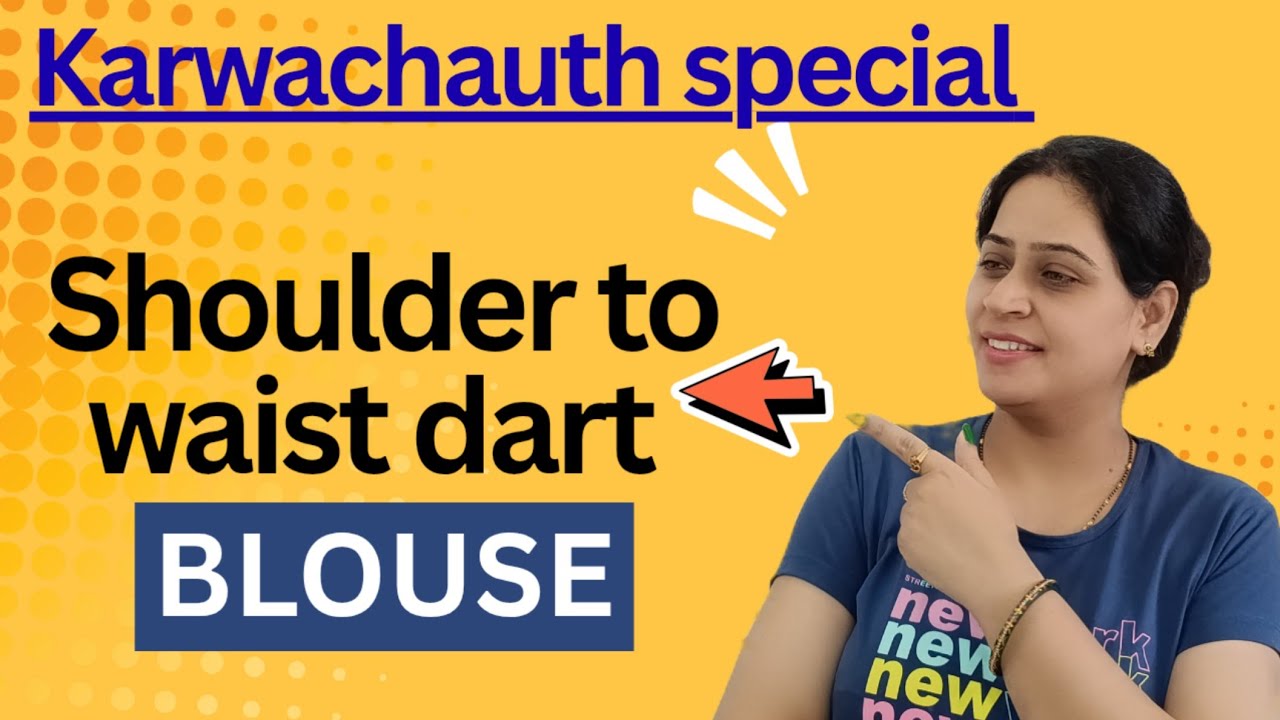 Shoulder to waist dart blouse cutting and stitching|38size |@Divastylingcreators 