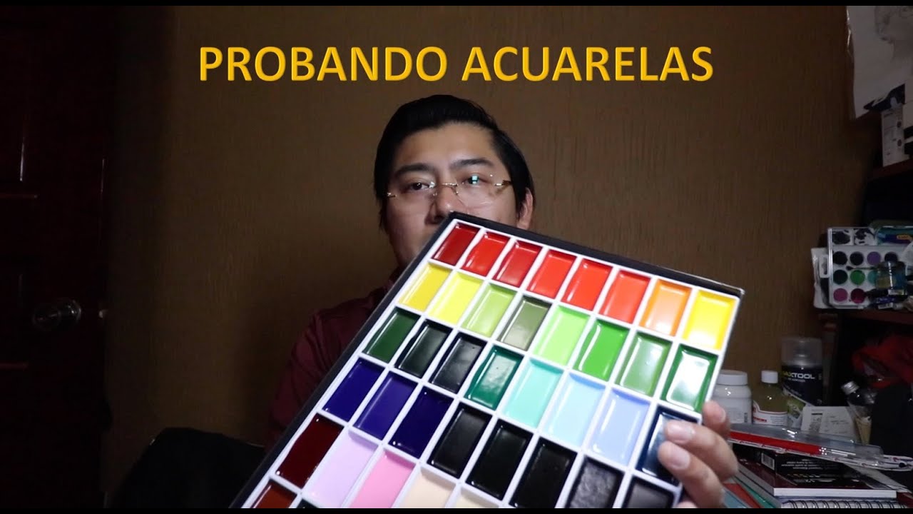PROBANDO ACUARELAS JAPONESAS || KURETAKE GANSAI TAMBI Y BOKU-UNDO SHADOW BLACK