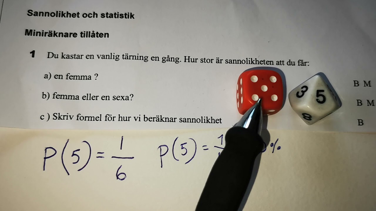 Sannolikhet tärning