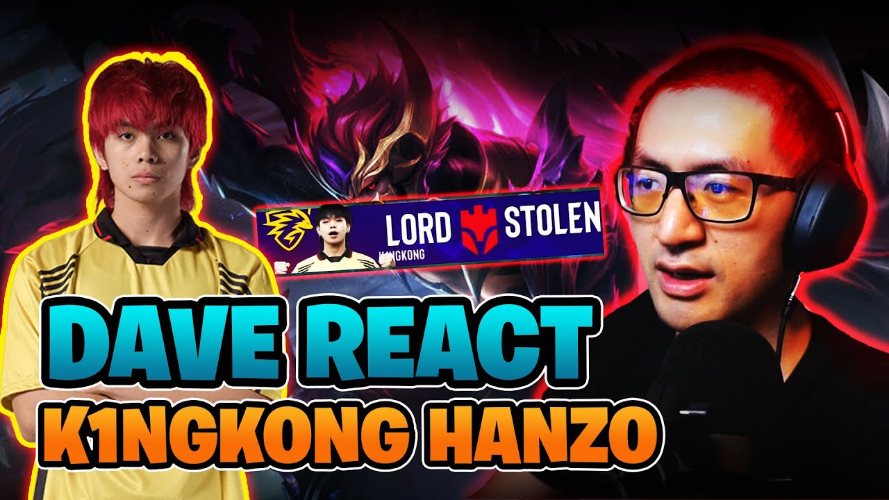 DAVE REACTS TO MPL PH NO.1 HANZO FT. ONIC K1NGKONG