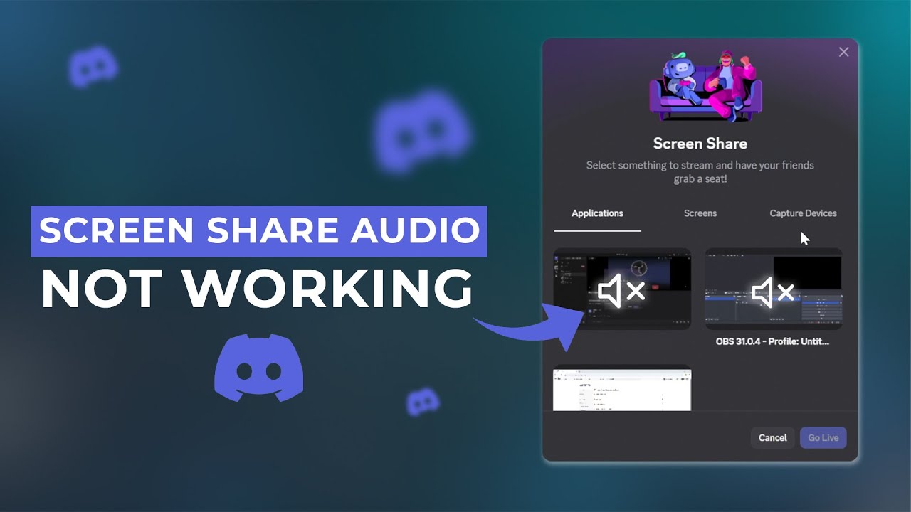Как исправить неработающий звук при демонстрации экрана в Discord?