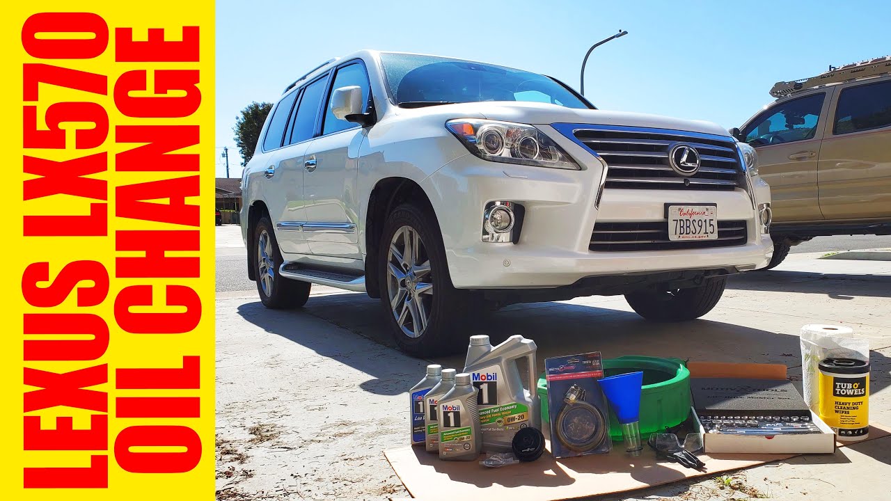 Lexus LX570 / Land Cruiser DIY Oil Change by my 12 year old