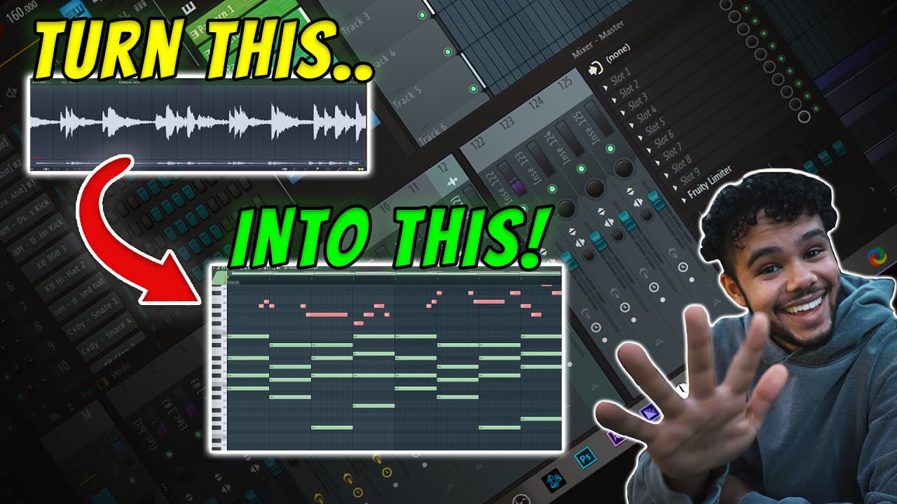 Get the MIDI from ANY Sample | FL Studio How to Convert Audio to MIDI