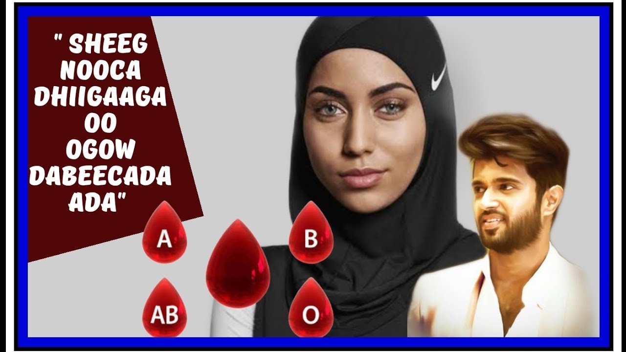 Nooca dhiigaaga iyo xidhiidhka kala dhexeeya dabeecadaada