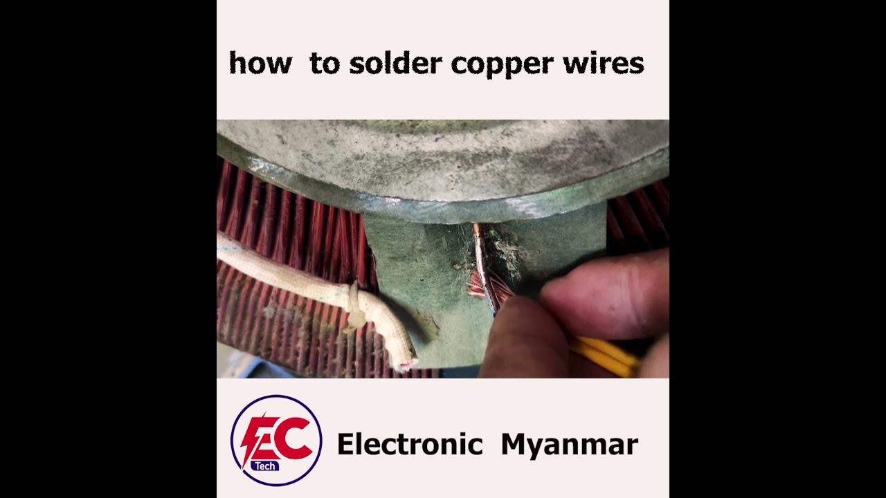how to solder copper wires